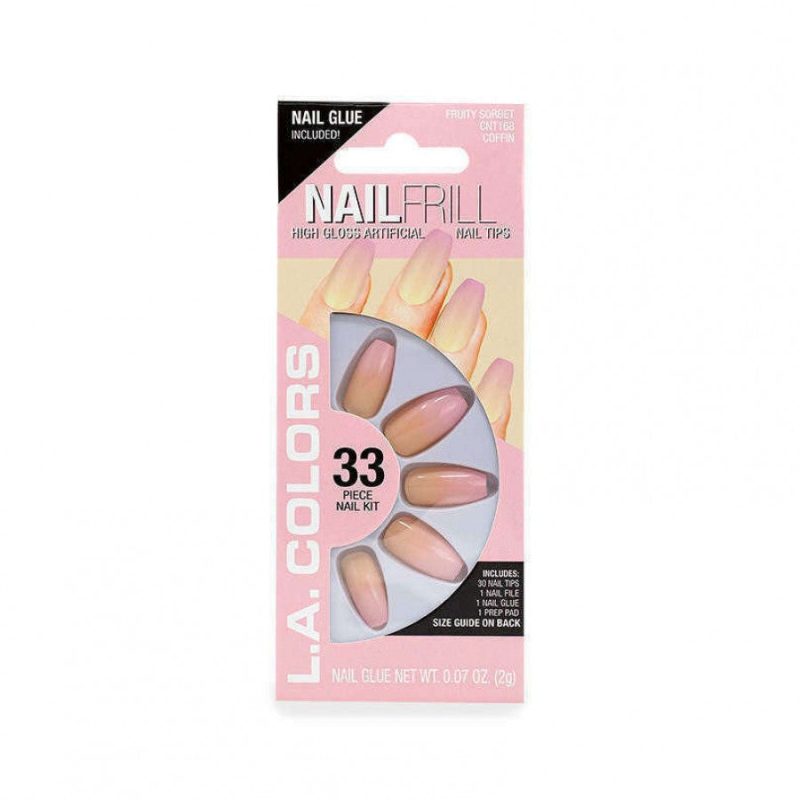 La Colors Nail Frill High Gloss Artificial Nail Tips - Image 2