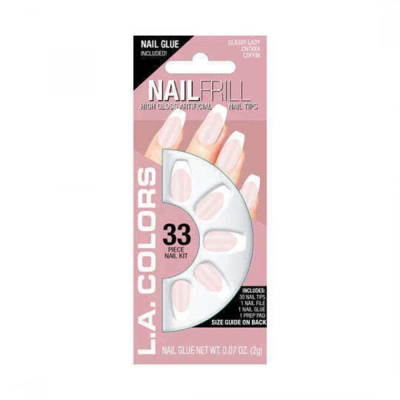 La Colors Nail Frill High Gloss Artificial Nail Tips - Image 3