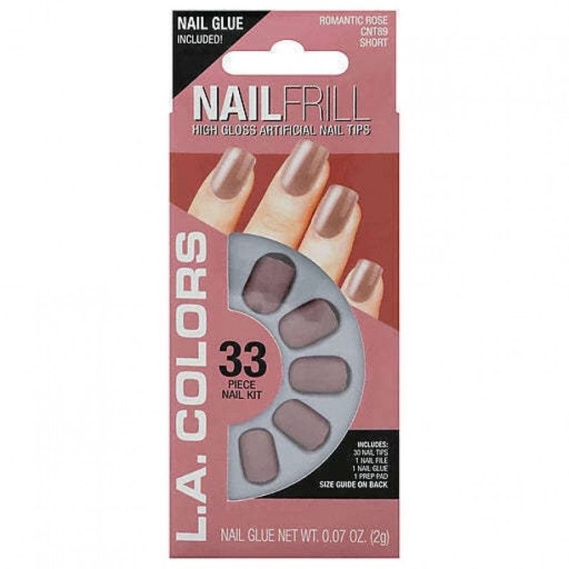 La Colors Nail Frill High Gloss Artificial Nail Tips - Image 4