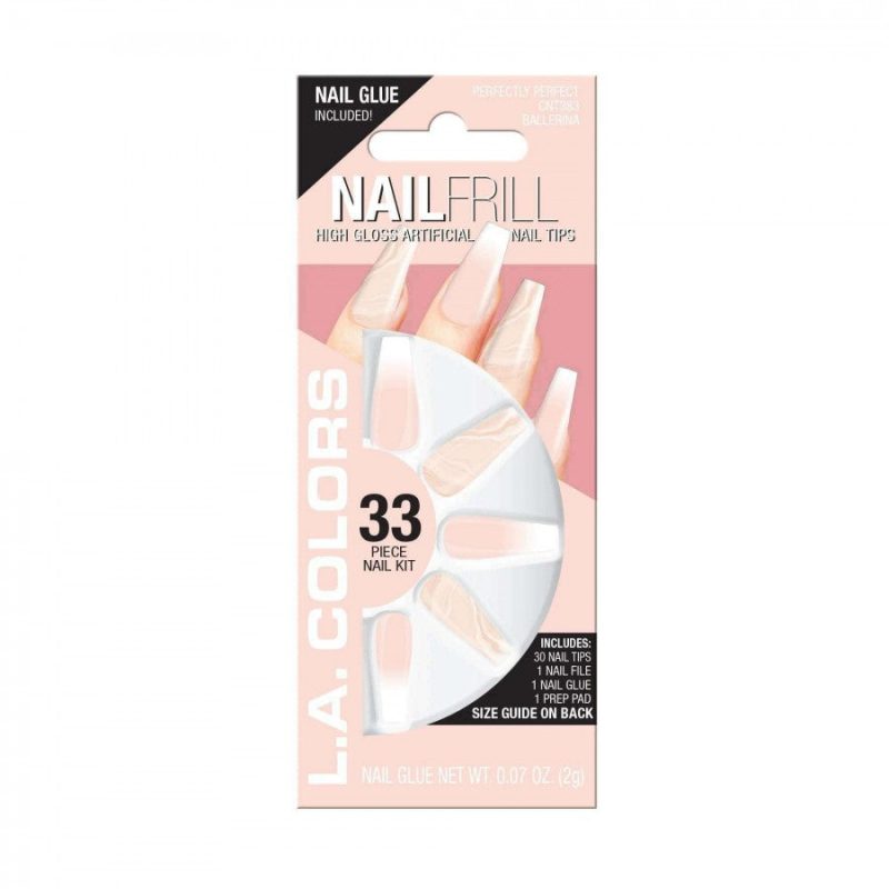 La Colors Nail Frill High Gloss Artificial Nail Tips - Image 5