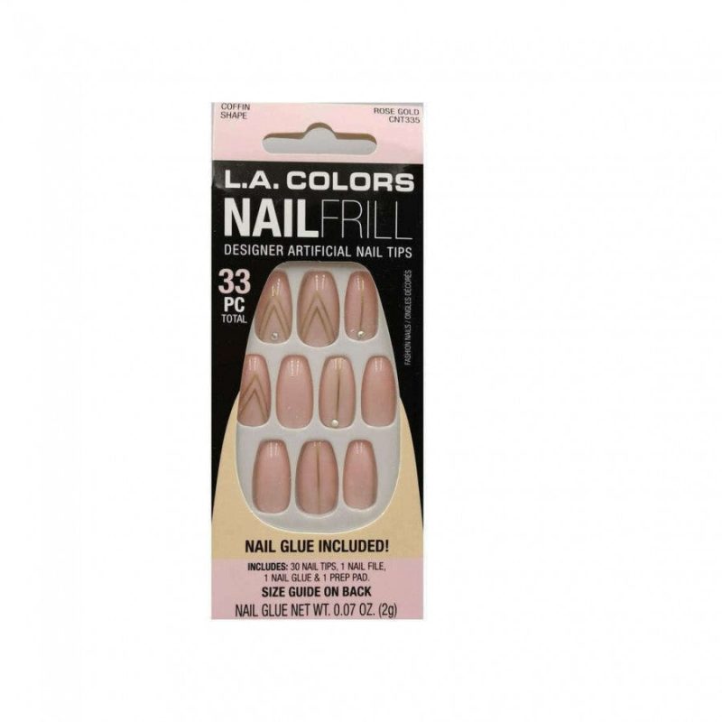 La Colors Nail Frill High Gloss Artificial Nail Tips - Image 8