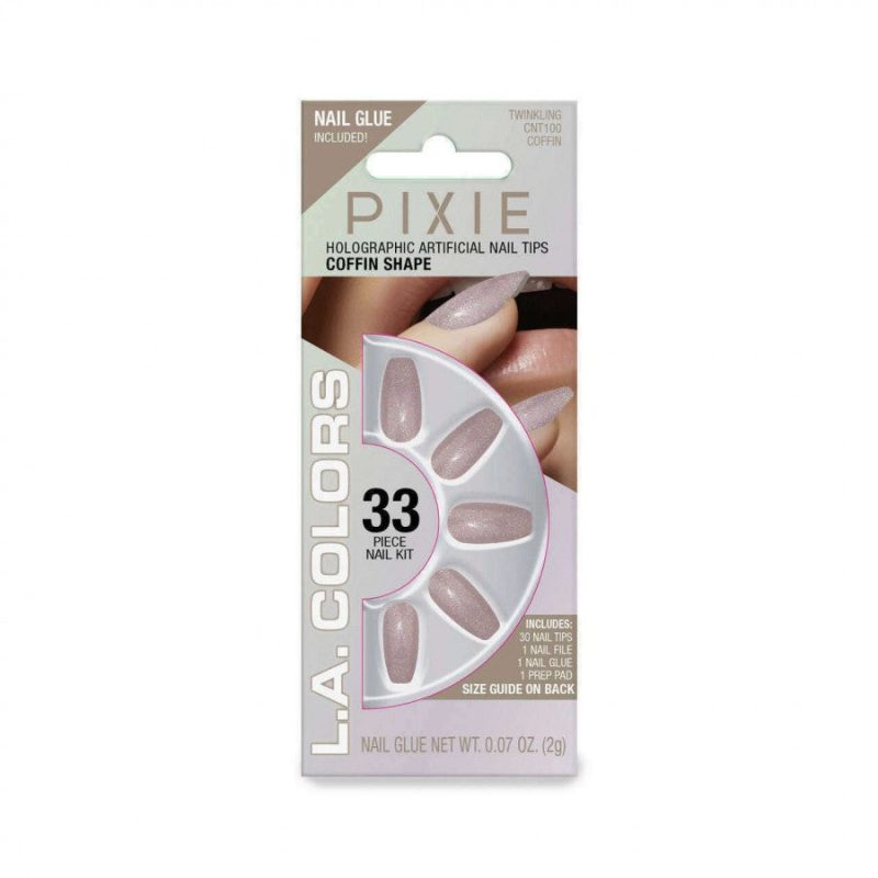 La Colors Pixie Holographic Artificial Nail Tips