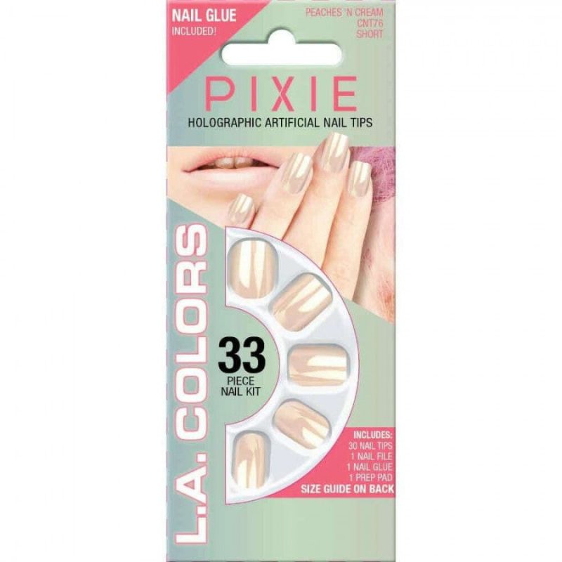 La Colors Pixie Holographic Artificial Nail Tips - Image 2