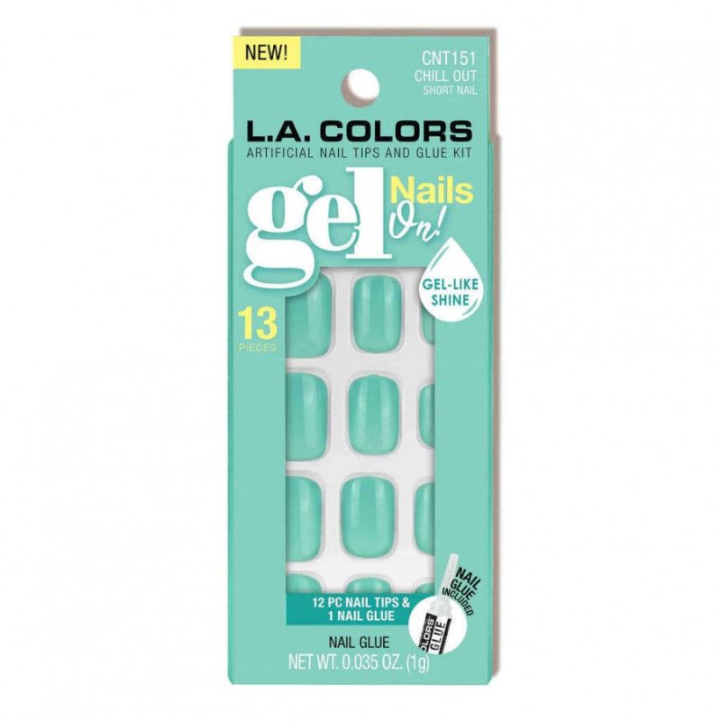 L.A. Colors 13 Piece Gel Nails On! Nail Tips And Glue Kit - Image 7