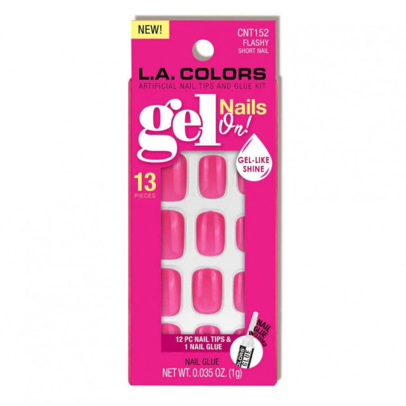 L.A. Colors 13 Piece Gel Nails On! Nail Tips And Glue Kit - Image 8