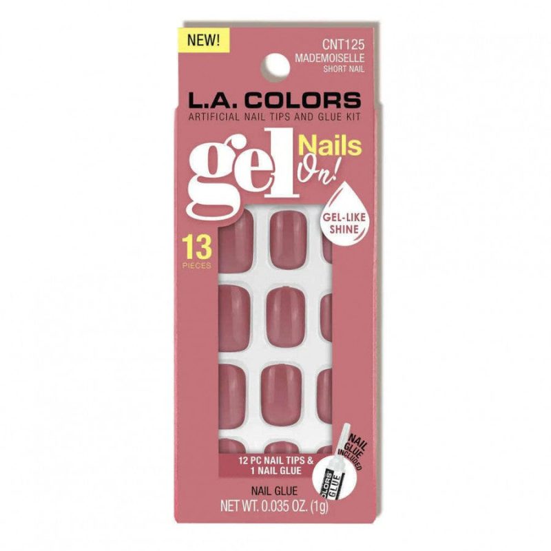 L.A. Colors 13 Piece Gel Nails On! Nail Tips And Glue Kit - Image 4